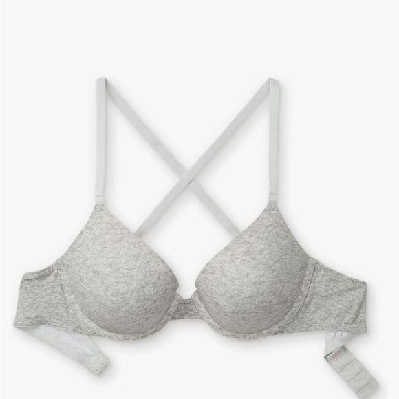 PINK‎ WEAR EVERYWHERE PUSH-UP BRA GREY SZ 32C nwt - Picture 3 of 6